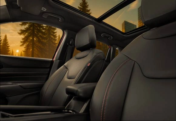  Black Seats With Red Stitching